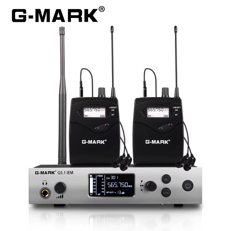 In Ear Monitors For Singers - G-MARK G5.1IEM UHF نظام مراقبة لاسلكي
