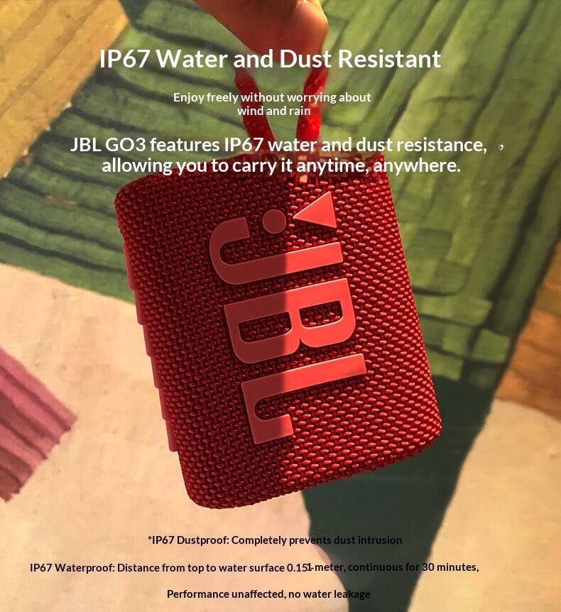 مكبر صوت بلوتوث JBL GO3 من فير - مراجعة Portable Bluetooth Speaker Waterproof Ipx7 وسعره