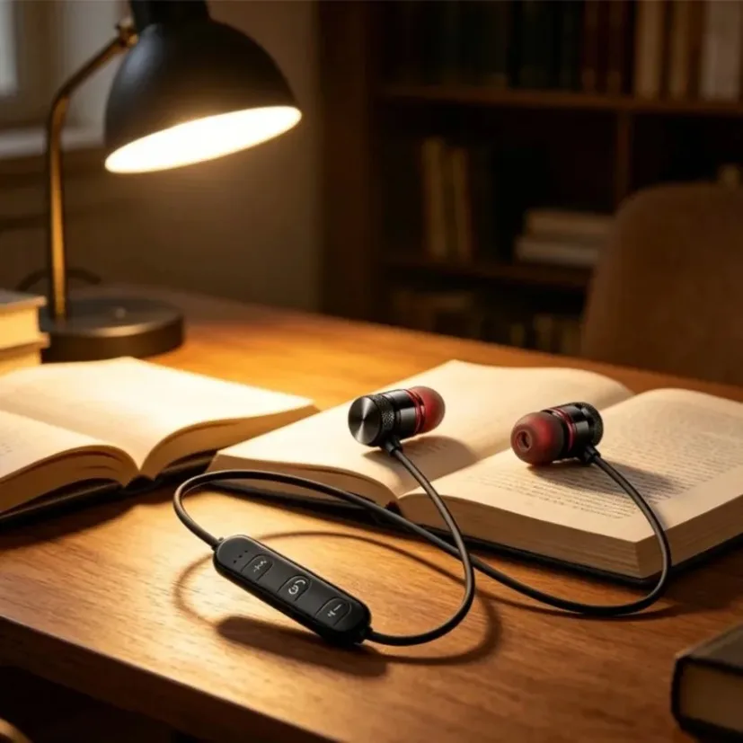 سماعات أذن بلوتوث مغناطيسية دا - مراجعة Magnetic Neckband Sports Earphones وسعره