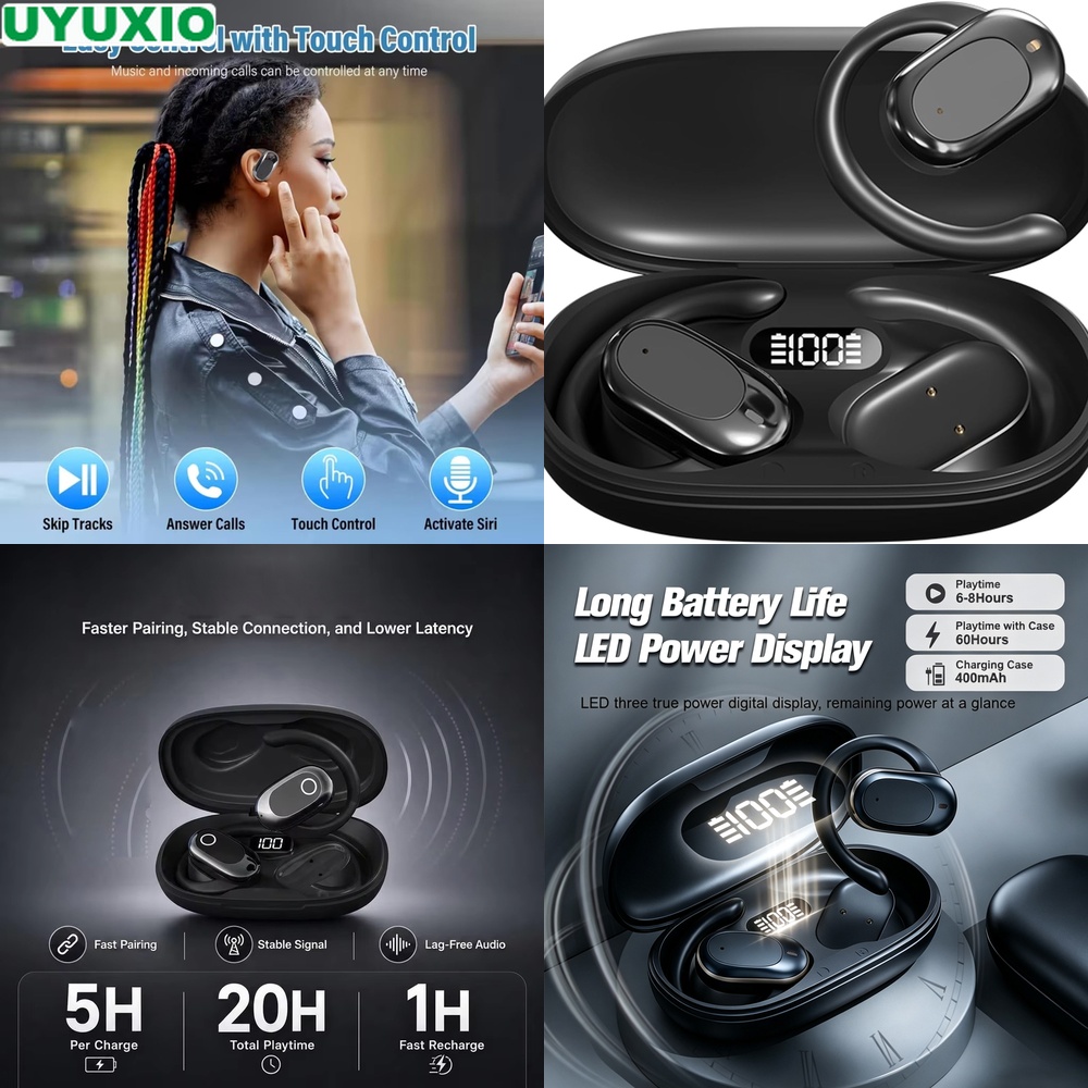 سماعة رأس OWS وسماعات أذن لاسل - مراجعة Bone Conduction Running Headphones وسعره