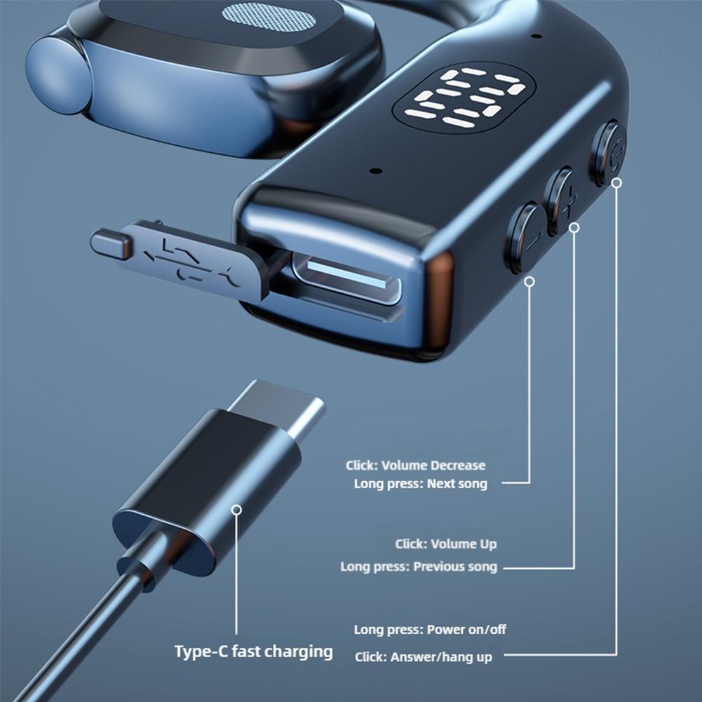 سماعات أذن لاسلكية بتقنية البل - مراجعة Bone Conduction Running Headphones وسعره