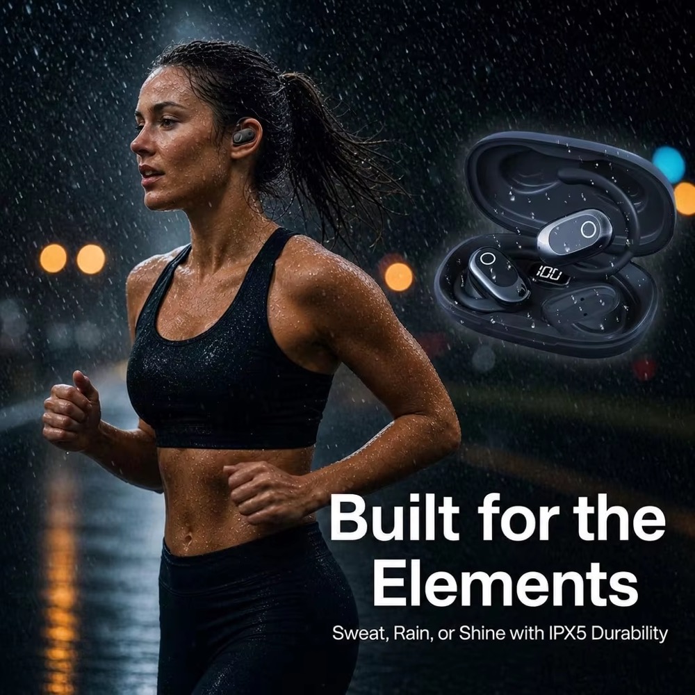 سماعات أذن مفتوحة وسماعات رأس  - مراجعة Bone Conduction Running Headphones وسعره