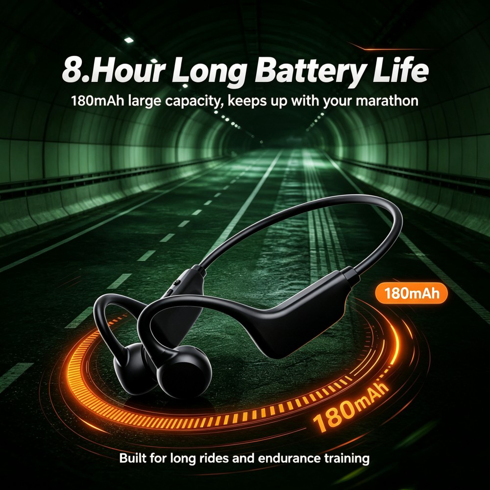 سماعات أذن رياضية بتقنية البلو - مراجعة Bone Conduction Running Headphones وسعره