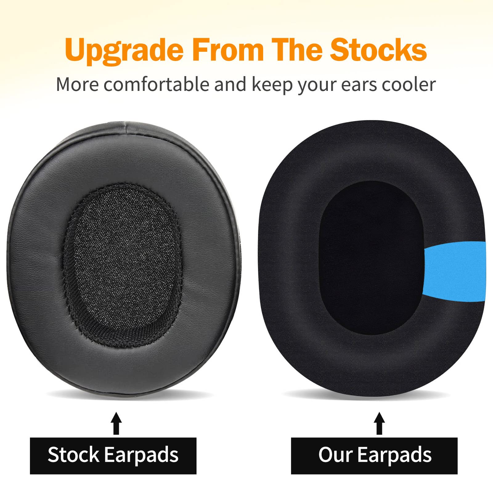 وسادات أذن بديلة من جل الثلج م - مراجعة Anc Wireless Over Ear Headphones وسعره