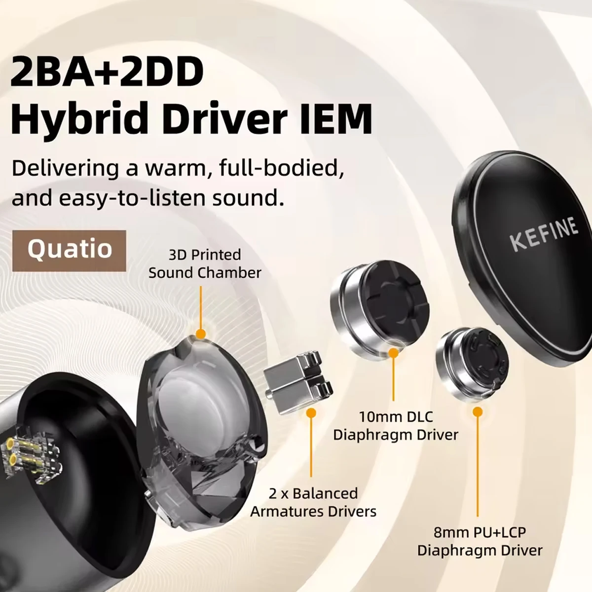 سماعات الأذن KEFINE Quatio مع  - مراجعة Planar Magnetic Iem Earphones وسعره