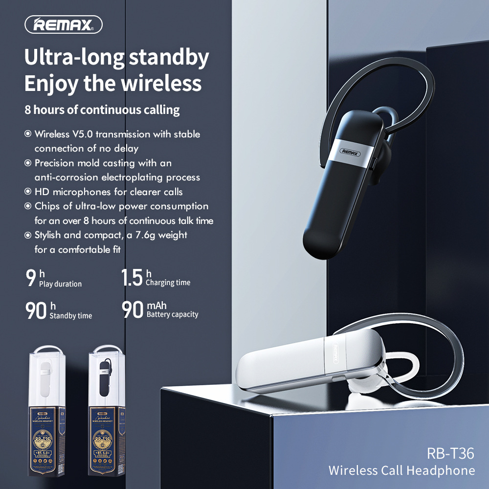 ريماكس RB-T36 TWS 5.0 صحيح ستي - مراجعة Type C Wired Earphones With Mic وسعره