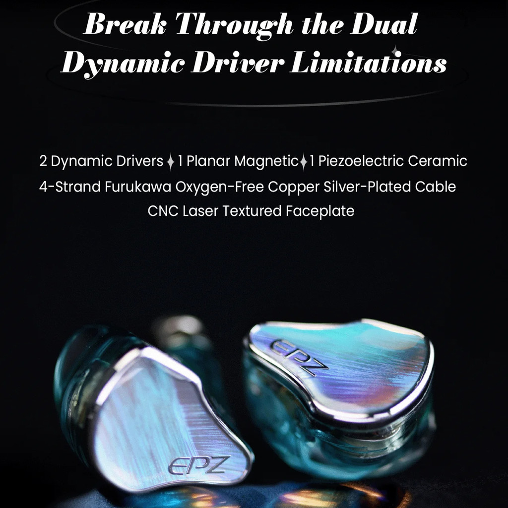 سماعات أذن داخلية EPZ P40 2DD+ - مراجعة Planar Magnetic Iem Earphones وسعره