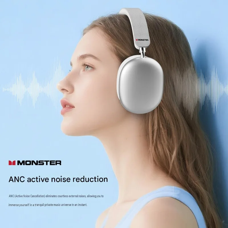 سماعة رأس Monster AH100 بتقنية - مراجعة Anc Wireless Over Ear Headphones وسعره