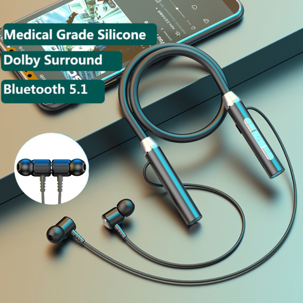 Wireless Headphones Bluetooth  - مراجعة Magnetic Neckband Sports Earphones وسعره