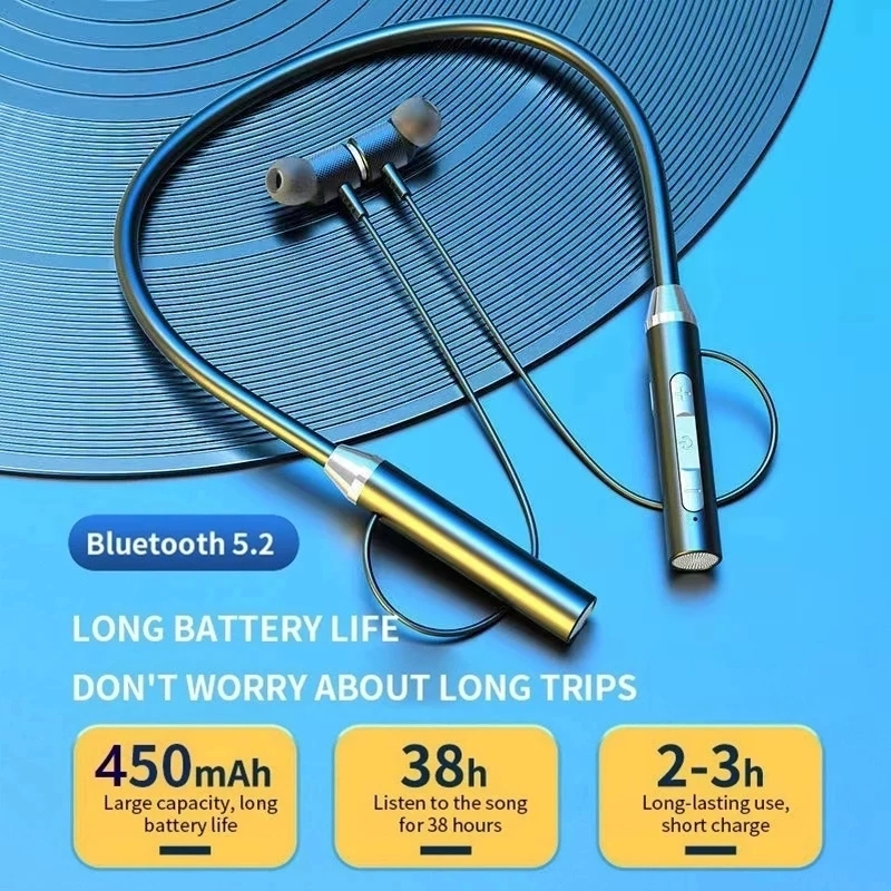 Wireless Headphones Bluetooth  - مراجعة Magnetic Neckband Sports Earphones وسعره